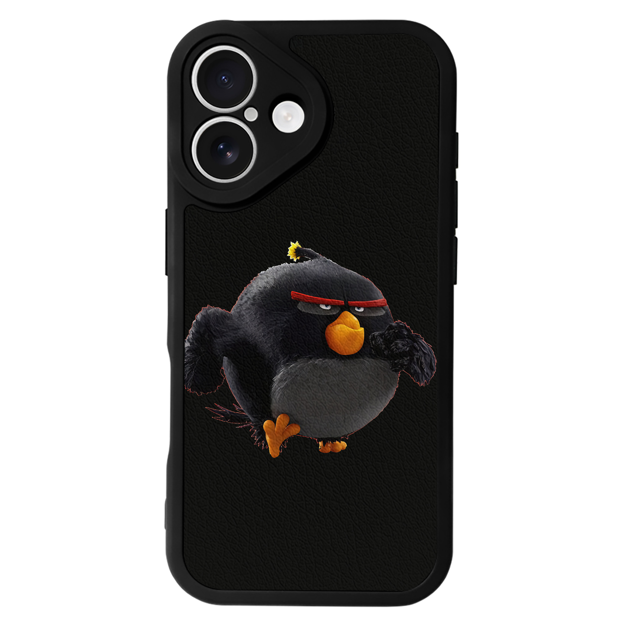 （画像用） Angry Birds アングリーバード 【iPhone 16シリーズ対応】シリコンスマホケース（レザー調） 材質：シリコン